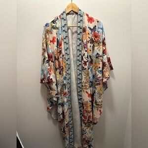 Forest fairy duster or robe. Perfect floral piece.